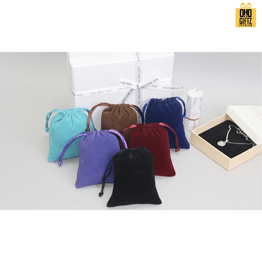 ถุงผ้ากำมะหยี่ สกรีนโลโก้ไม่จำกัดสี สกรีนโลโก้ ทำเป็นของพรีเมี่ยมได้