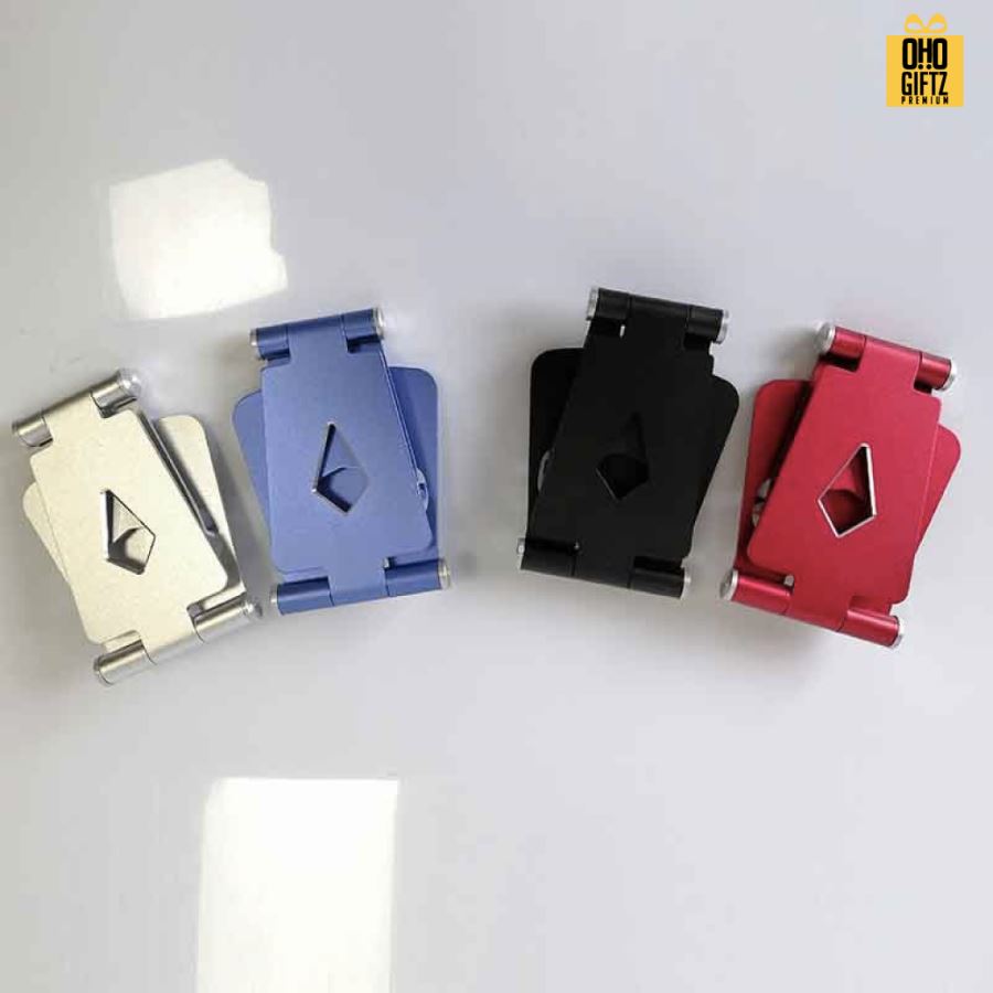 ที่วางมือถืออะลูมิเนียมอันลอยด์ สกรีนโลโก้ ทำเป็นของพรีเมี่ยมได้