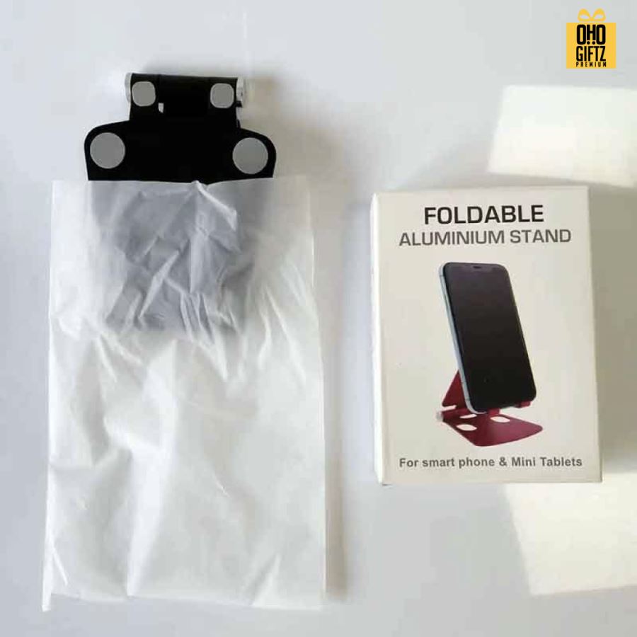 ที่วางมือถืออะลูมิเนียมอันลอยด์ สกรีนโลโก้ ทำเป็นของพรีเมี่ยมได้