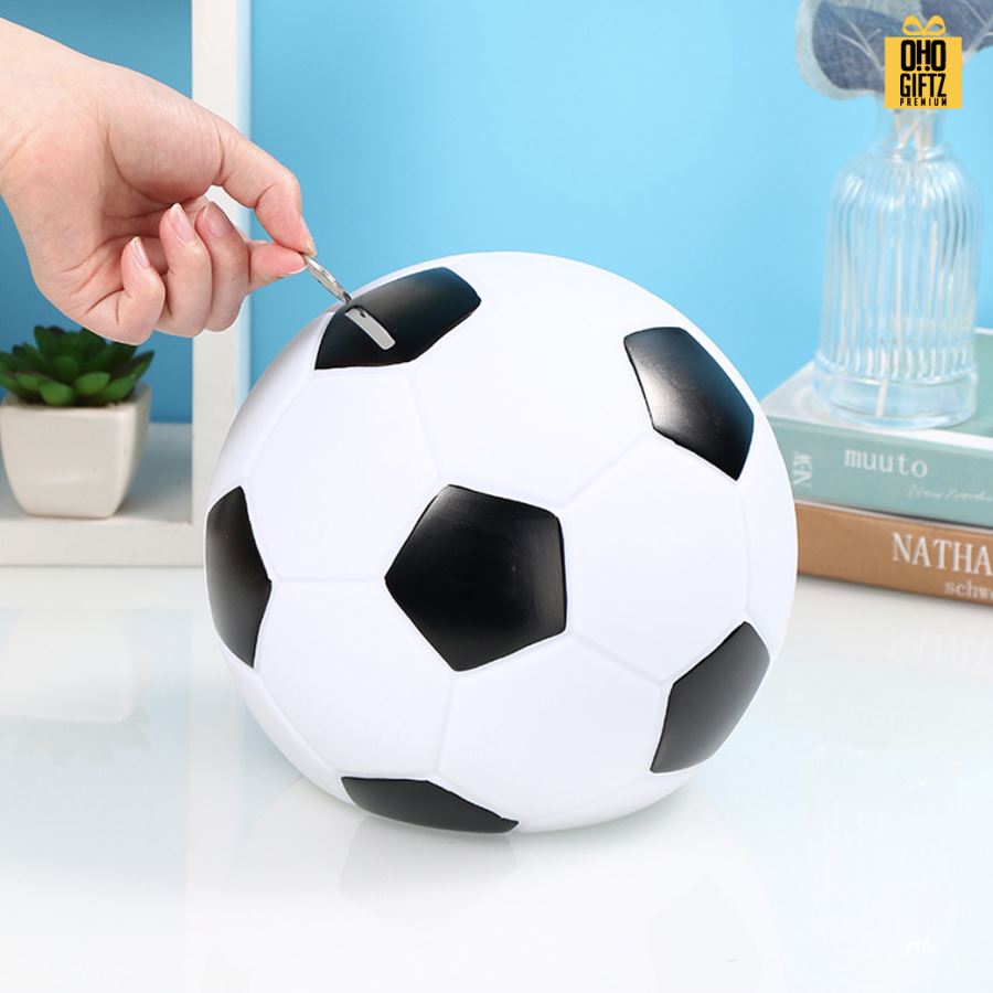 กระปุกออมสินลูกบอล ลูกบาส สกรีนโลโก้ ทำเป็นของพรีเมี่ยม ของชำร่วยได้