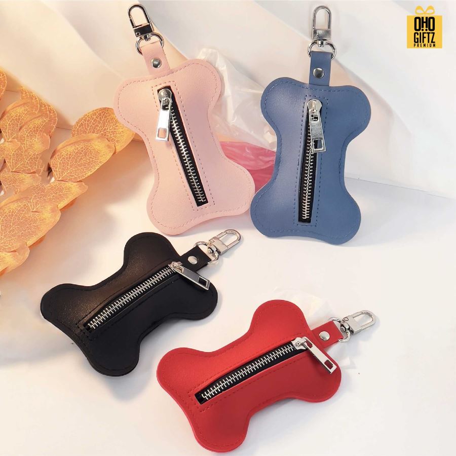 ซองหนัง PU กระดูก ใส่ถุงเก็บมูลสัตว์ สกรีนโลโก้ ทำเป็นของพรีเมี่ยม