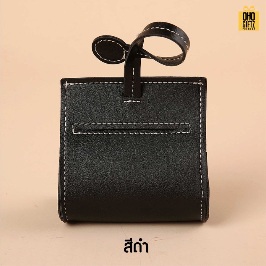 กระเป๋าเก็บถุงมูลสัตว์เลี้ยง หนัง PU สกรีนโลโก้ ทำเป็นของพรีเมี่ยม