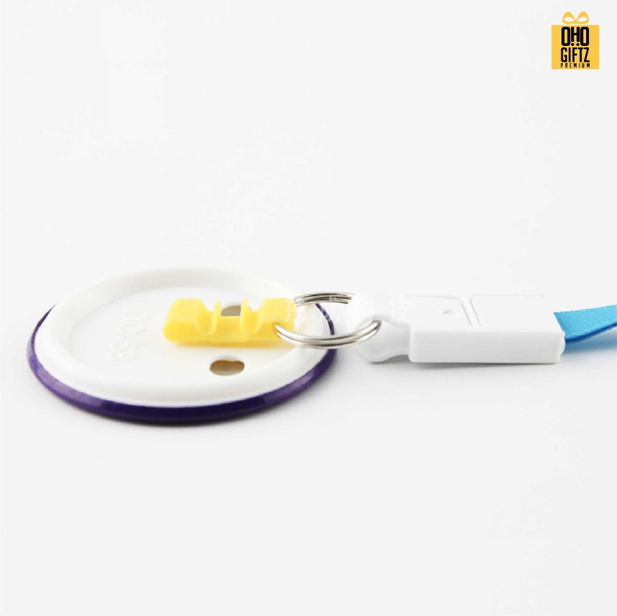 ป้ายห้อยคอวงกลม พิมพ์ไม่จำกัดสี สกรีนโลโก้ ทำของพรีเมี่ยมได้