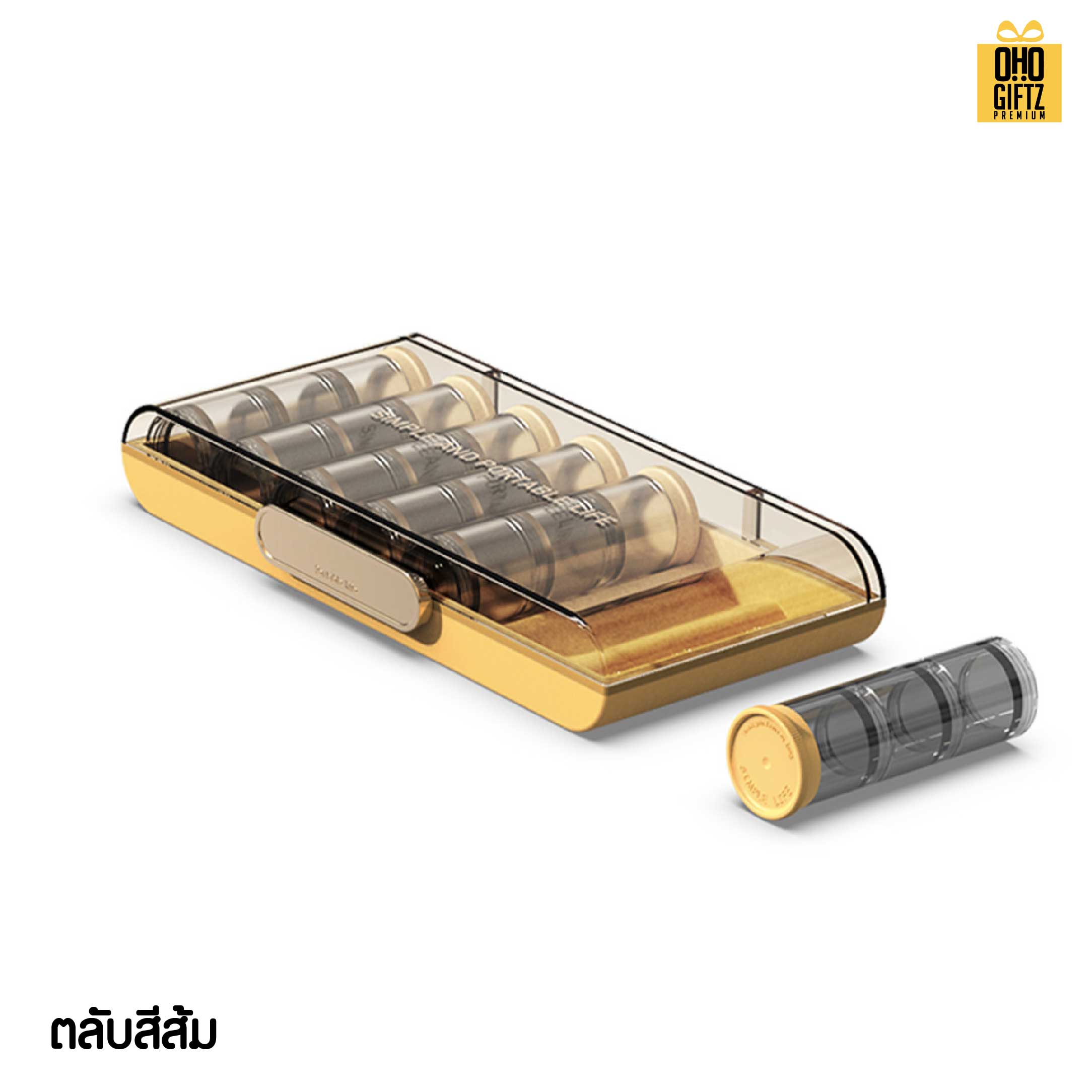 กล่องใส่ยาขนาดใหญ่ แบบ 7 วัน สกรีนชื่อ สกรีนโลโก้ ทำเป็นของพรีเมี่ยมได้ 