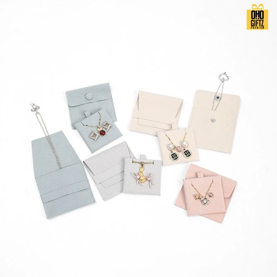 กระเป๋าผ้าสักกะหลาดเก็บเครื่องประดับพร้อมแผ่นรอง สกรีนโลโก้ ทำเป็นของพรีเมี่ยม ของชำร่วยได้