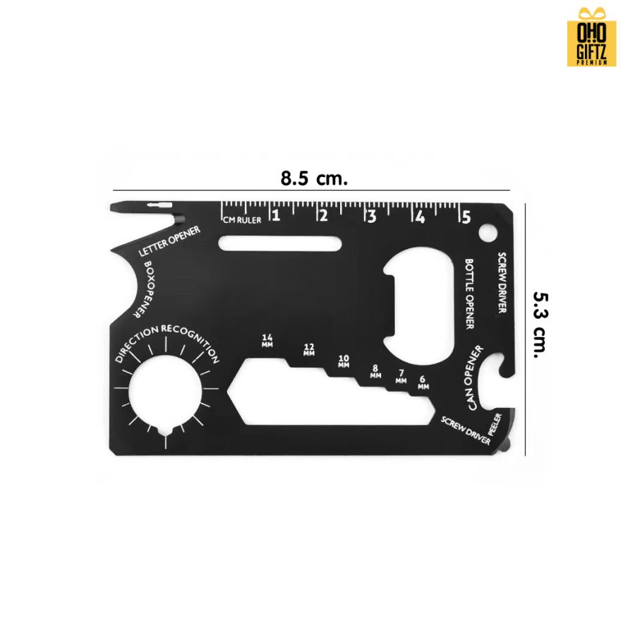 การ์ดมัลติฟังก์ชันเครื่องมืออเนกประสงค์ สกรีนโลโก้ ทำเป็นของพรีเมี่ยมได้