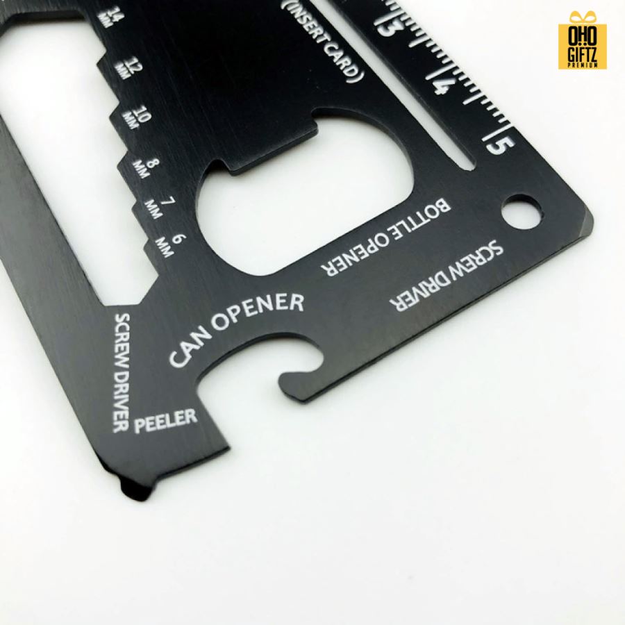 การ์ดมัลติฟังก์ชันเครื่องมืออเนกประสงค์ สกรีนโลโก้ ทำเป็นของพรีเมี่ยมได้