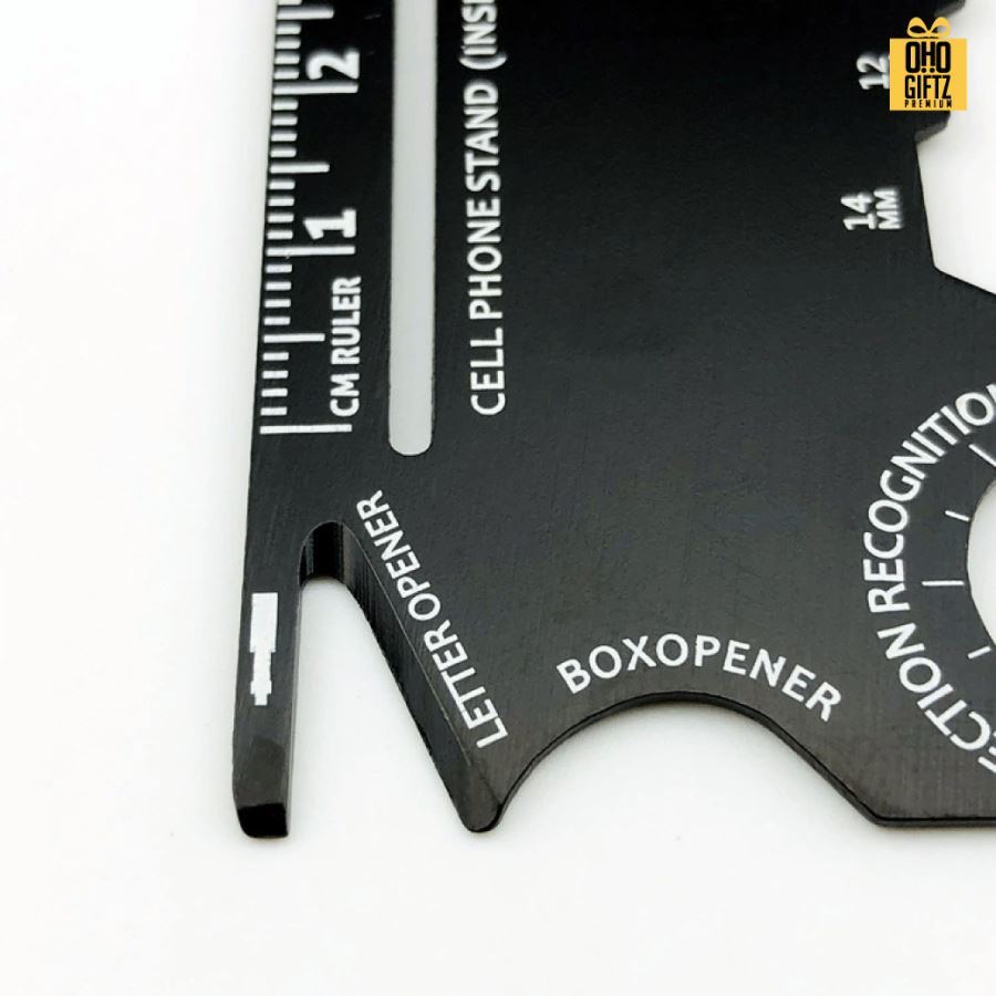 การ์ดมัลติฟังก์ชันเครื่องมืออเนกประสงค์ สกรีนโลโก้ ทำเป็นของพรีเมี่ยมได้