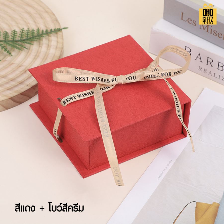 กล่องใส่จิลเวลรี่ เครื่องประดับ สกรีนชื่อ สกรีนโลโก้ ทำเป็นของพรีเมี่ยมได้