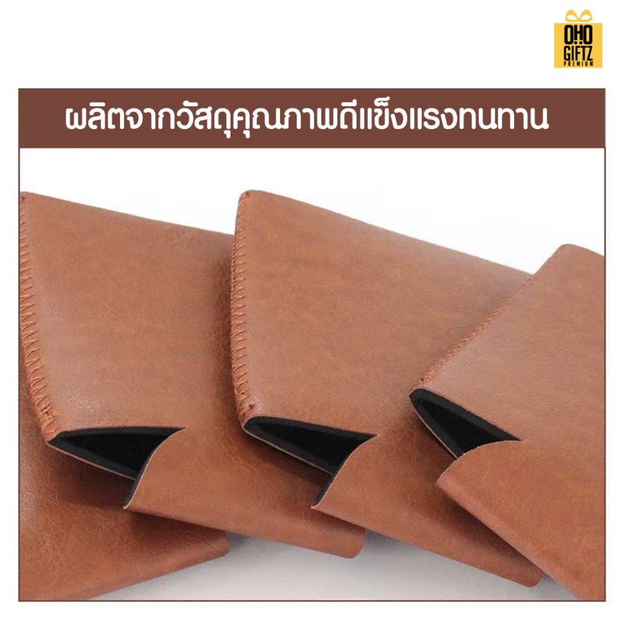 ปลอกหนัง PU หุ้มกระป๋องน้ำอัดลม สกรีนโลโก้ ทำเป็นของพรีเมี่ยม ของชำร่วย ของที่ระลึก