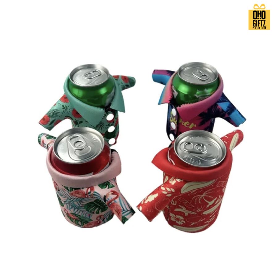 ปลอกเสื้อหุ้มกระป๋องน้ำอัดลม พิมพ์ลายไม่จำกัดสี สกรีนโลโก้ ทำเป็นของพรีเมี่ยม ของชำร่วย ของที่ระลึก