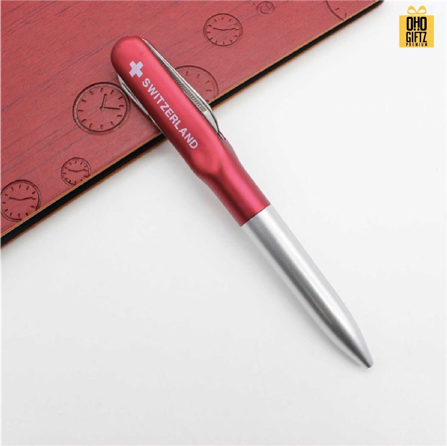 ปากกามัลติฟังค์ชั่น สกรีนชื่อ สกรีนโลโก้ ทำเป็นของพรีเมี่ยมได้