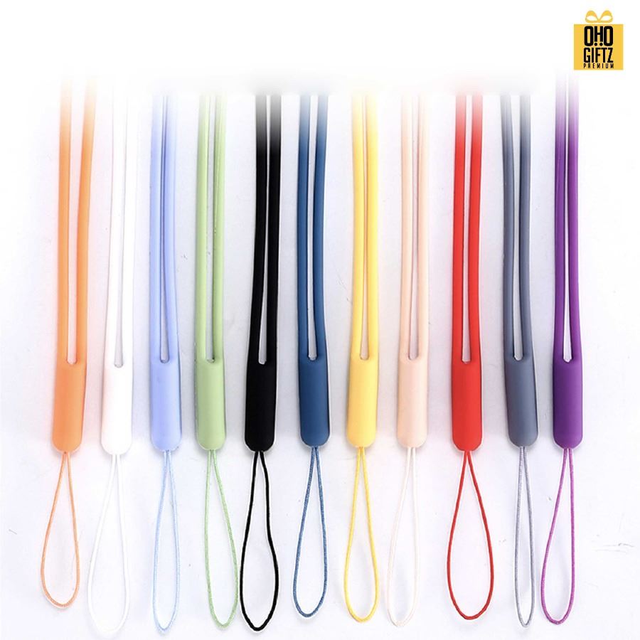 เชือกซิลิโคนคล้องมือถือได้ สกรีนชื่อ สกรีนโลโก้ ทำเป็นของพรีเมี่ยมได้ 