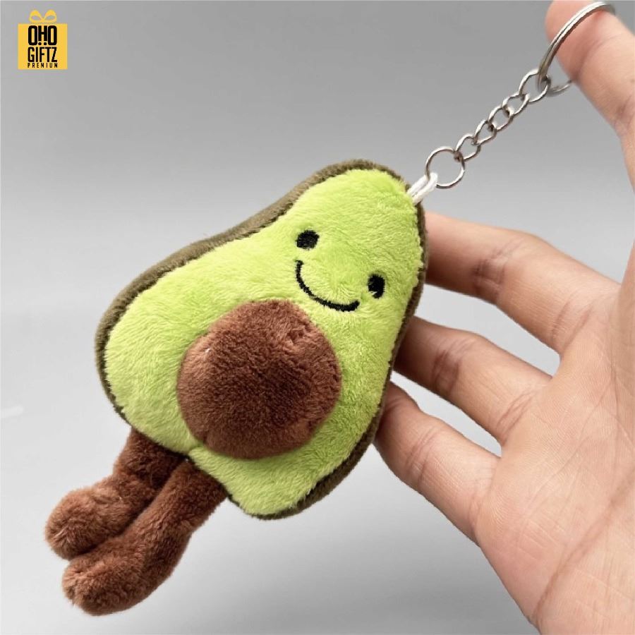 พวงกุญแจตุ๊กตาอโวคาโด สกรีนโลโก้ ทำเป็นของพรีเมี่ยม ของชำร่วยได้