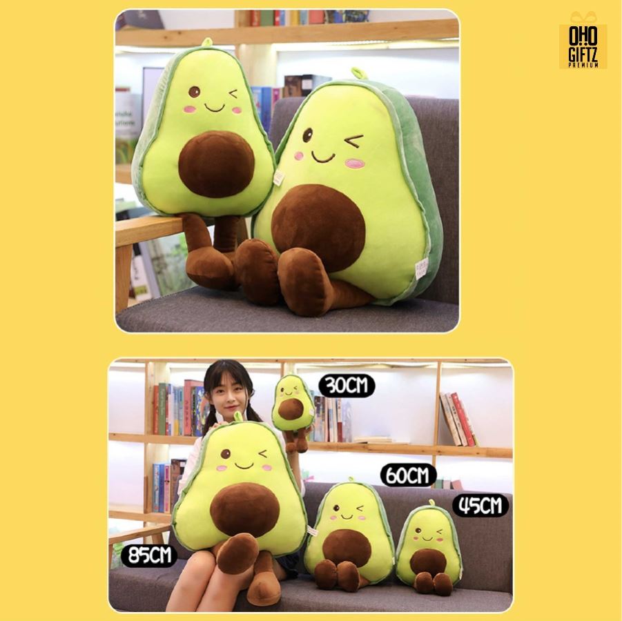 หมอนตุ๊กตาอะโวคาโด สกรีนโลโก้ ทำเป็นของพรีเมี่ยมได้ 