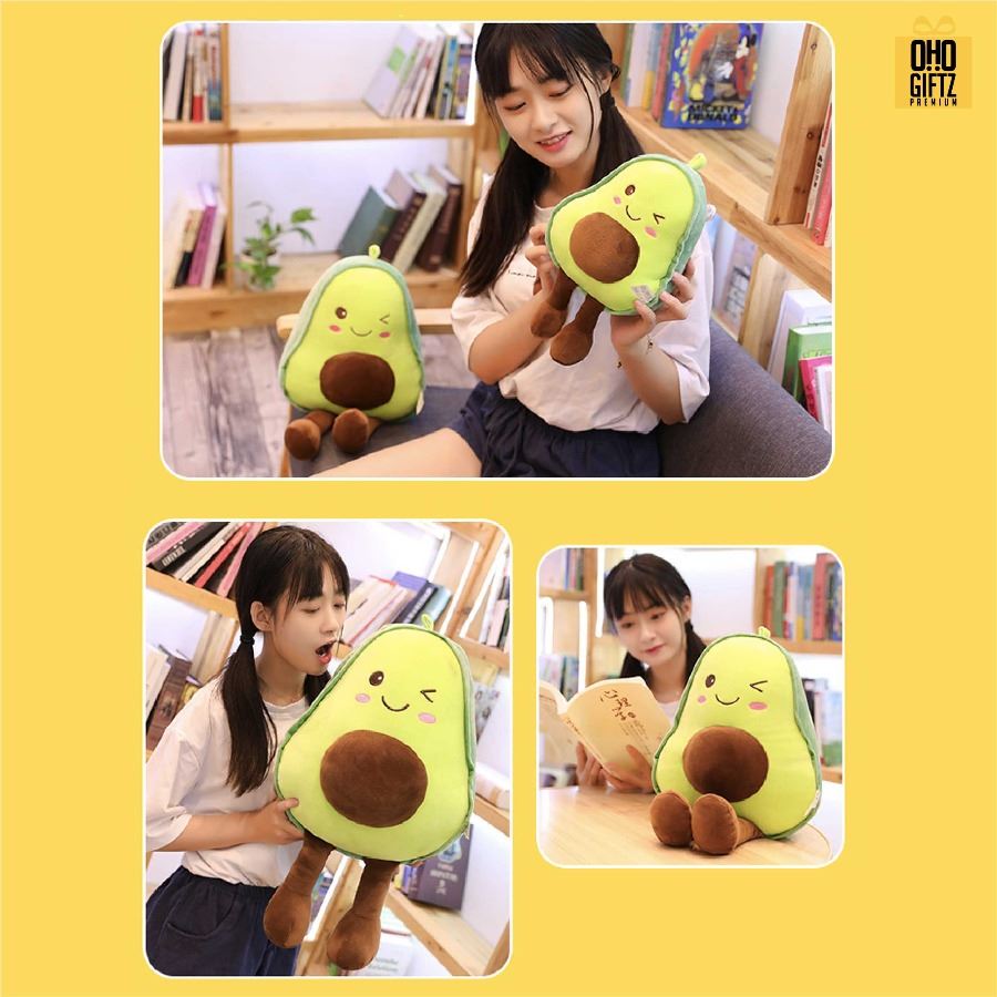 หมอนตุ๊กตาอะโวคาโด สกรีนโลโก้ ทำเป็นของพรีเมี่ยมได้ 