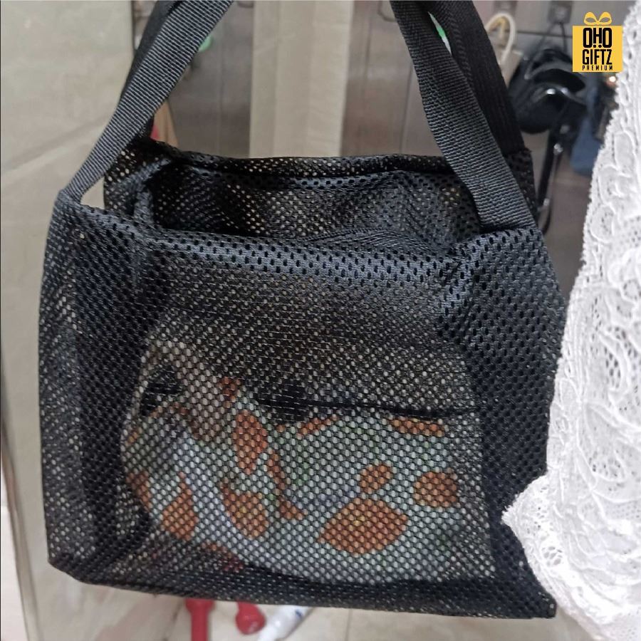 กระเป๋า PVC ตาข่าย สกรีนโลโก้ ทำเป็นของพรีเมี่ยมได้