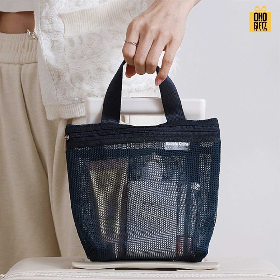 กระเป๋าตาข่ายไนล่อน สกรีนโลโก้ ทำเป็นของพรีเมี่ยมได้