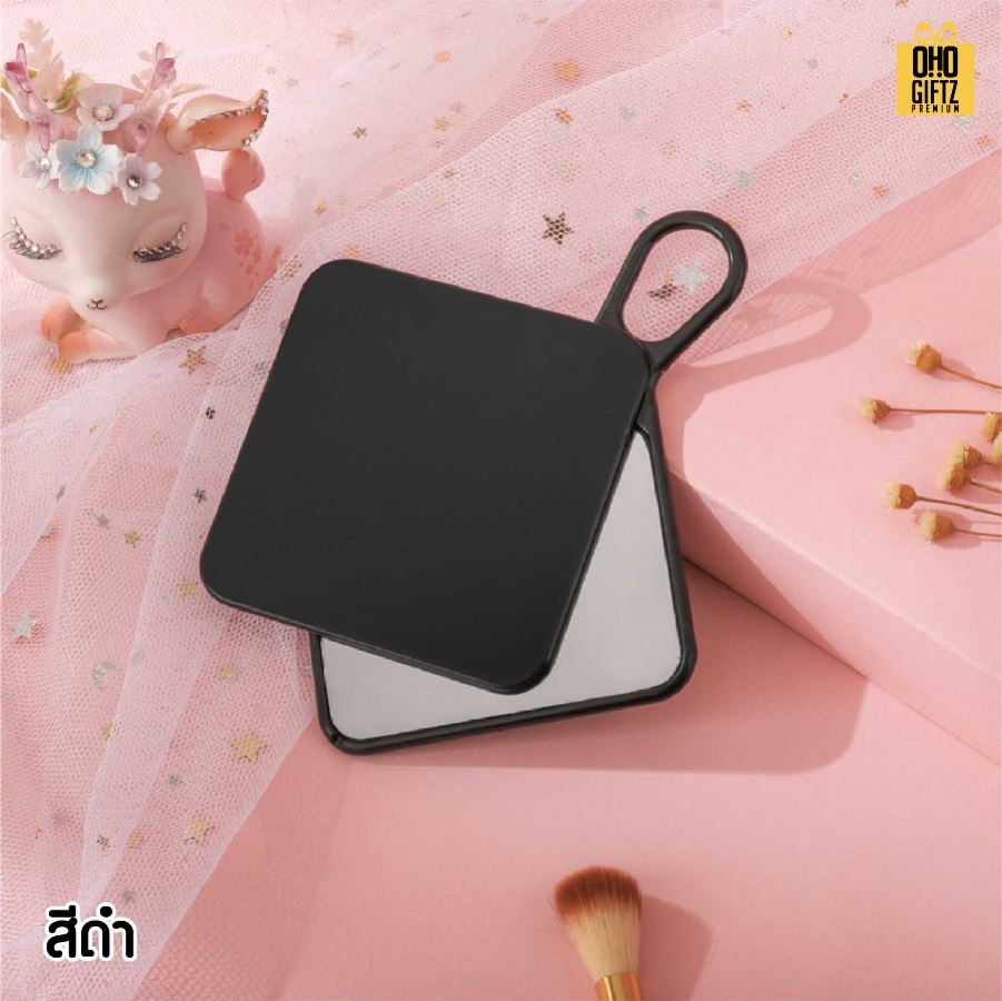 กระจกพับได้แบบพกพา สกรีนโลโก้ ทำเป็นของพรีเมี่ยมได้