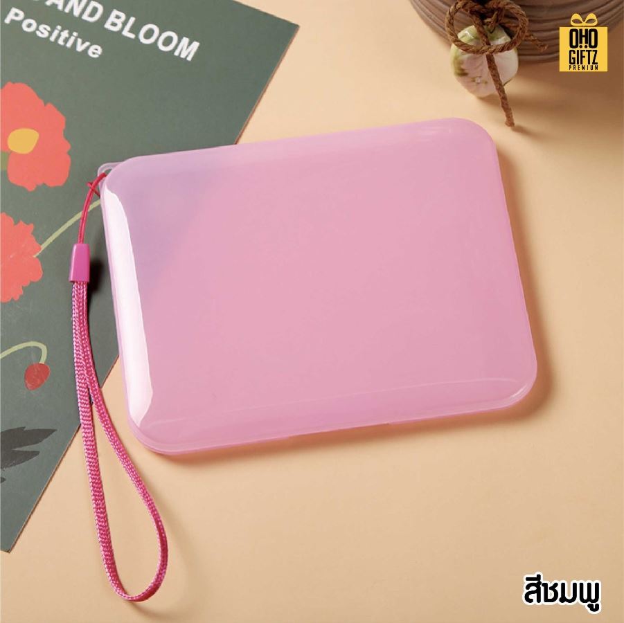 กล่องเก็บหน้ากากอนามัย สกรีนชื่อ สกรีนโลโก้ ทำเป็นของพรีเมี่ยมได้ 