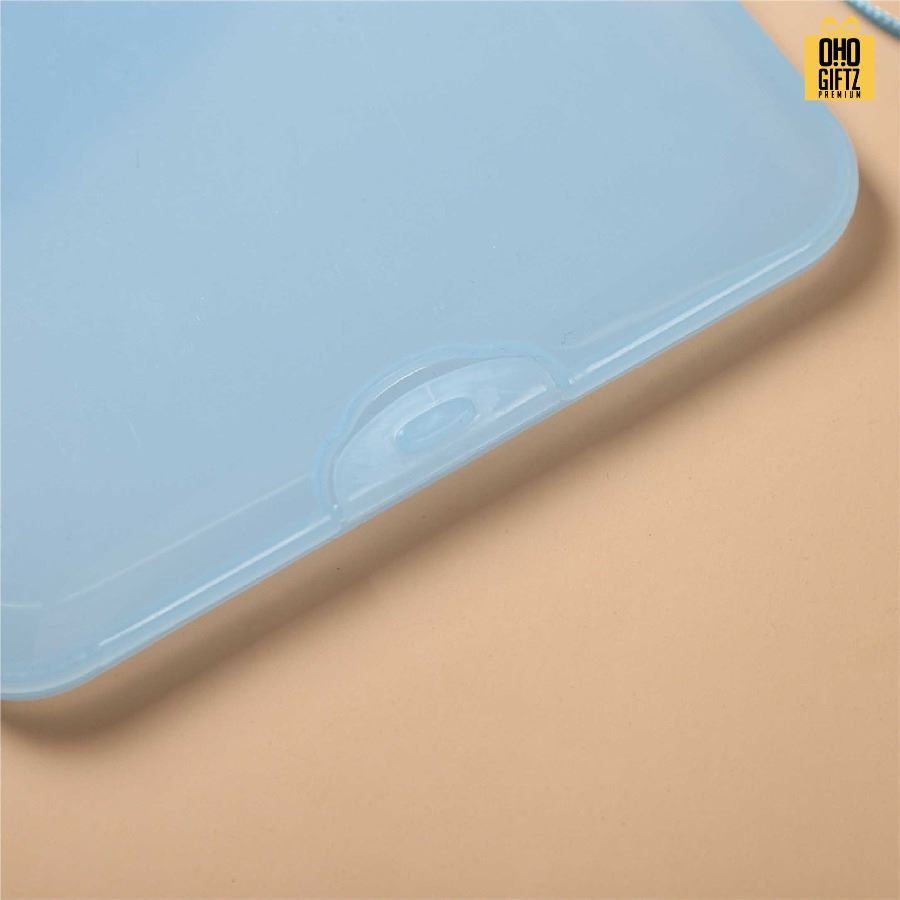 กล่องเก็บหน้ากากอนามัย สกรีนชื่อ สกรีนโลโก้ ทำเป็นของพรีเมี่ยมได้ 