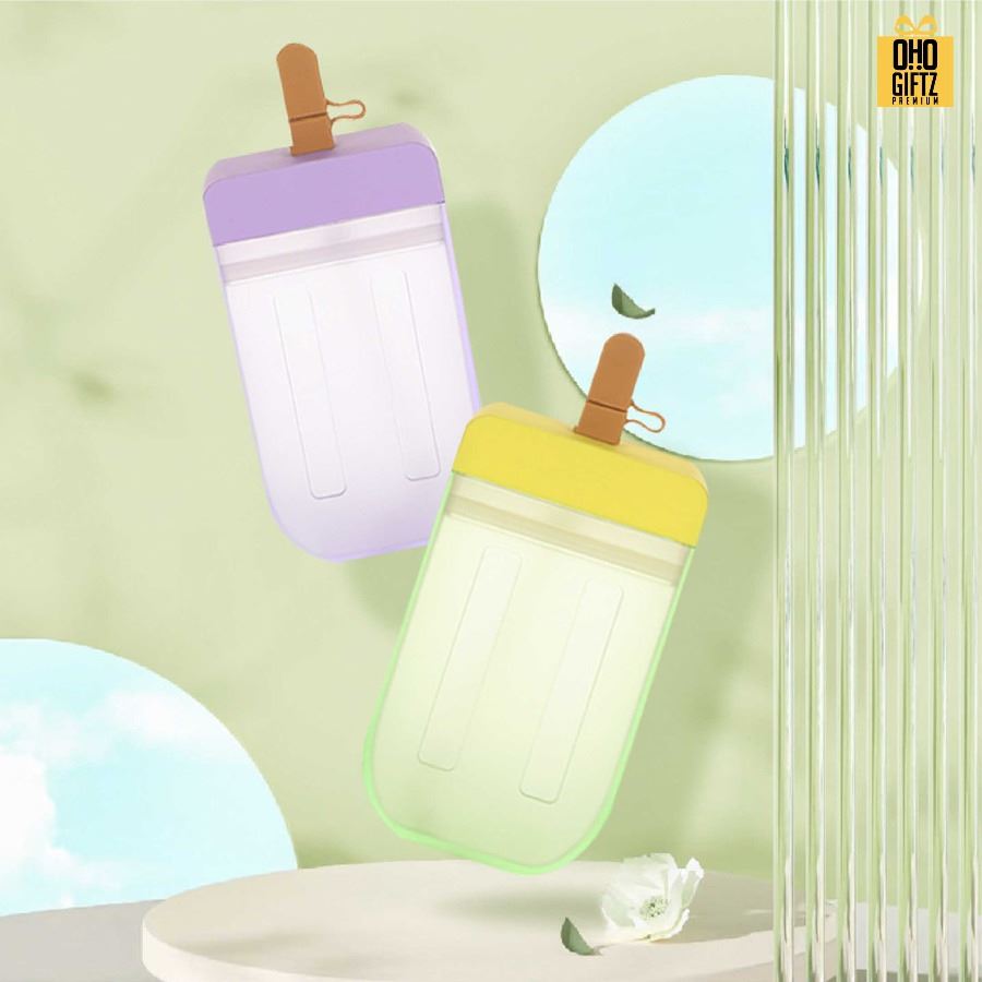 ถ้วยน้ำพลาสติกทรงไอศกรีม สกรีนโลโก้ ทำเป็นของพรีเมี่ยมได้