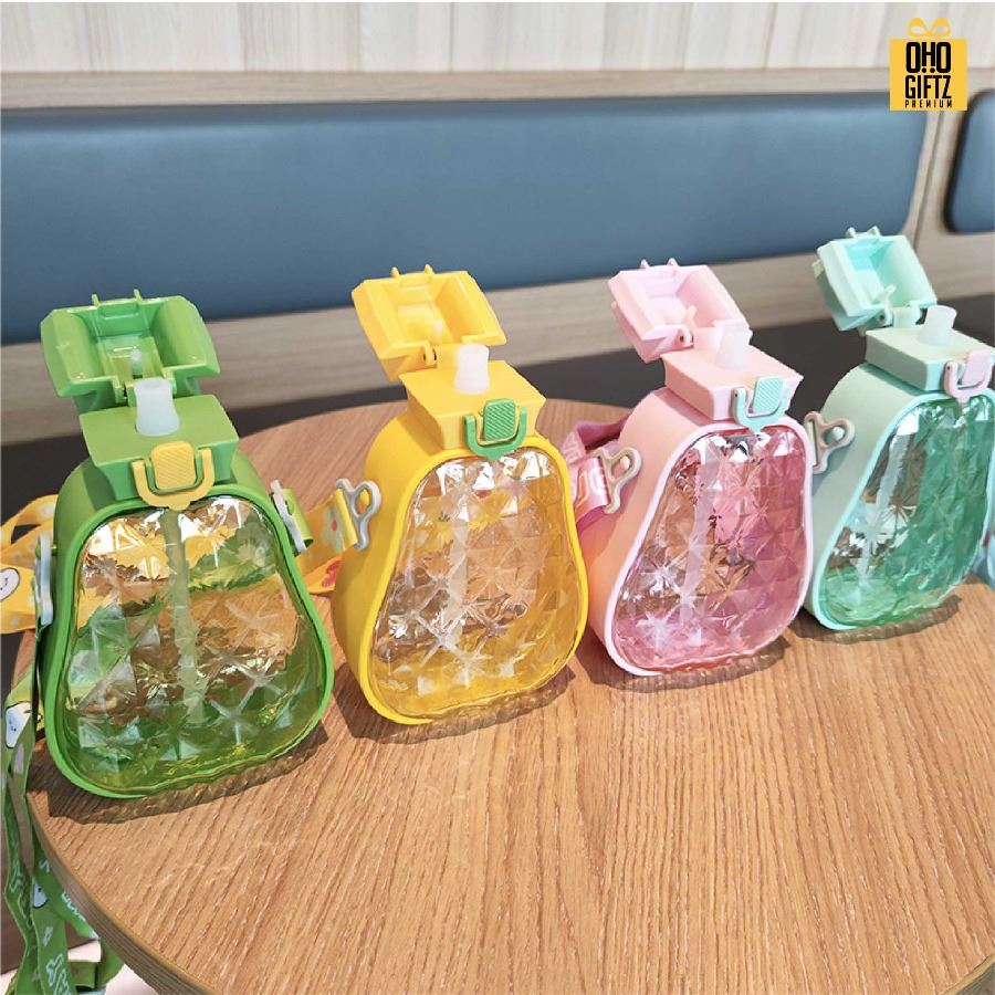 กระติกน้ำสัปปะรด สกรีนโลโก้ ทำเป็นของพรีเมี่ยมได้