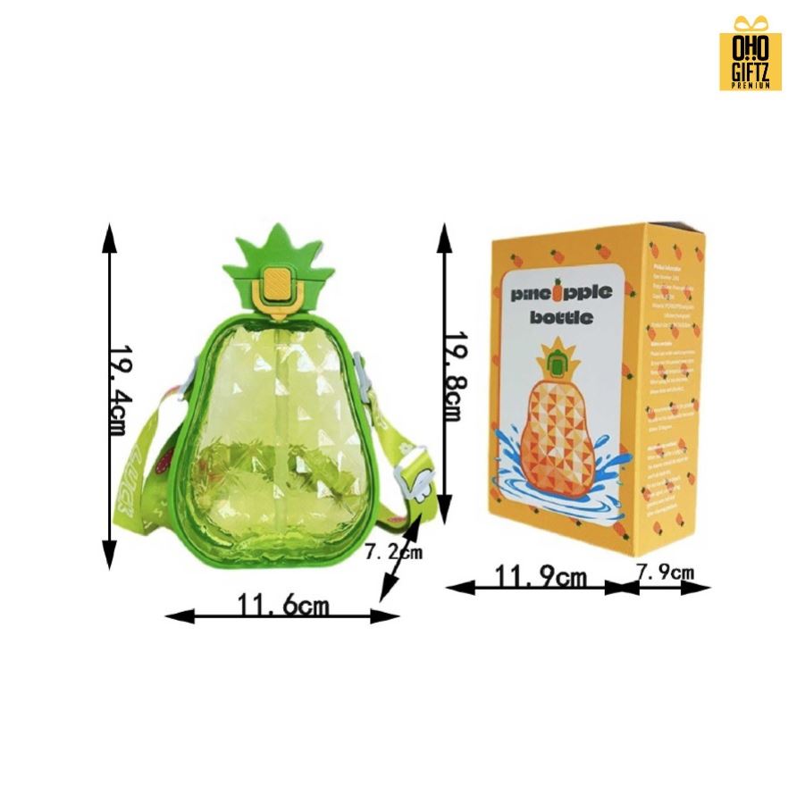 กระติกน้ำสัปปะรด สกรีนโลโก้ ทำเป็นของพรีเมี่ยมได้