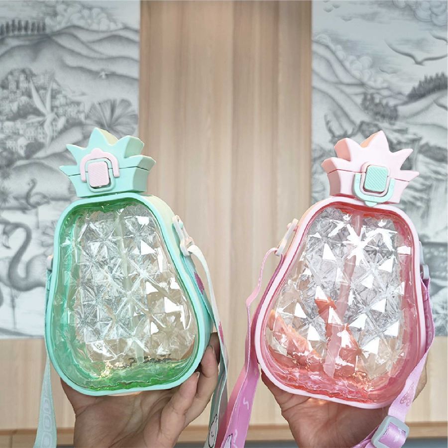 กระติกน้ำสัปปะรด สกรีนโลโก้ ทำเป็นของพรีเมี่ยมได้