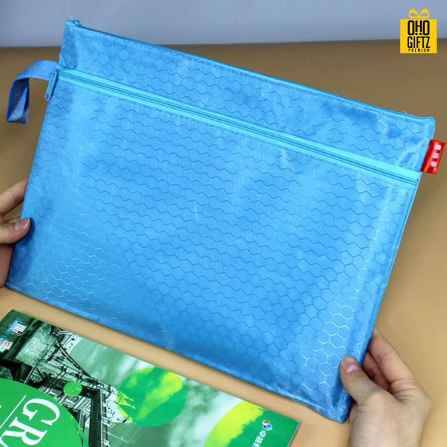 กระเป๋าใส่เครื่องเขียน A4 สกรีนโลโก้  ทำเป็นของพรีเมี่ยม
