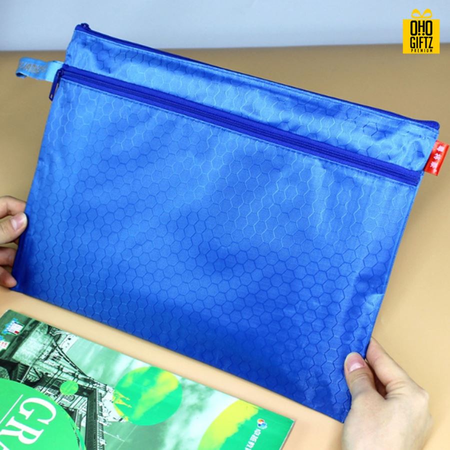 กระเป๋าใส่เครื่องเขียน A4 สกรีนโลโก้  ทำเป็นของพรีเมี่ยม