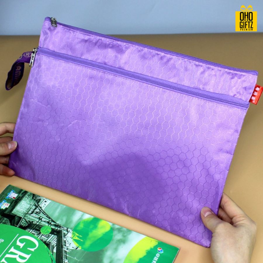 กระเป๋าใส่เครื่องเขียน A4 สกรีนโลโก้  ทำเป็นของพรีเมี่ยม