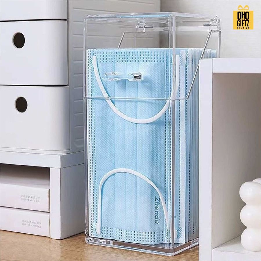 กล่อง PVC เก็บหน้ากากอนามัย สกรีนโลโก้ ทำเป็นของพรีเมี่ยมได้ 