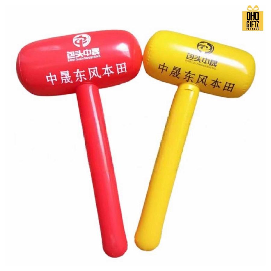 ค้อนทุบเป่าลม pvc สกรีนชื่อ สกรีนโลโก้ทำเป็นของพรีเมี่ยมได้