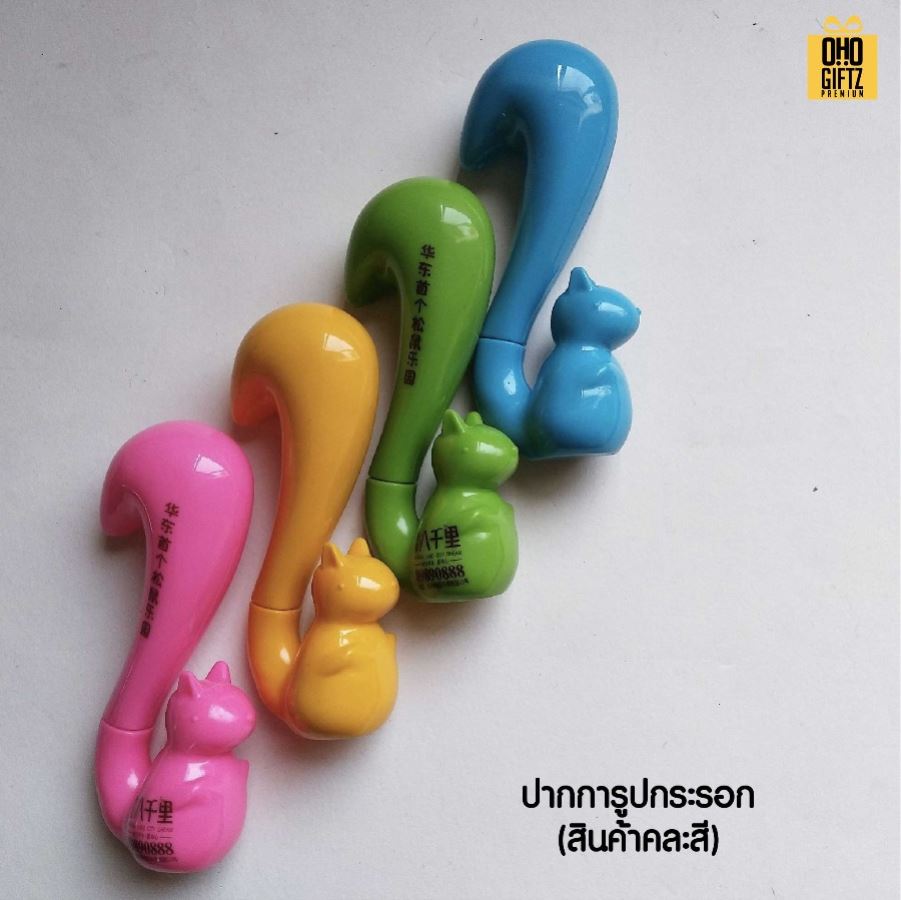 ปากกาลูกลื่นสัตว์น้อย สกรีนชื่อ สกรีนโลโก้ ทำเป็นของพรีเมี่ยมได้